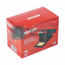 Подставка под паяльник Rexant, металл, держатель припоя, ниша, губка