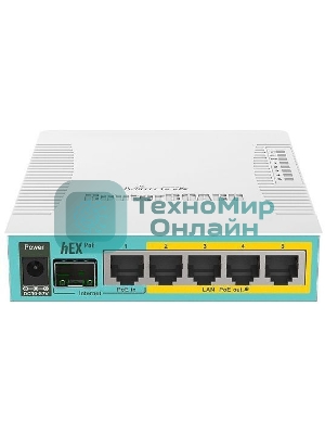 Маршрутизатор 10/100/1000M 5PORT HEX POE RB960PGS MIKROTIK