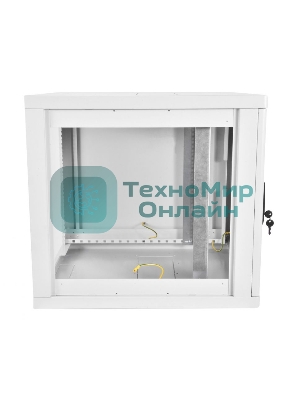 Шкаф телекоммуникационный настенный разборный 9U (600 × 520), съемные стенки, дверь стекло