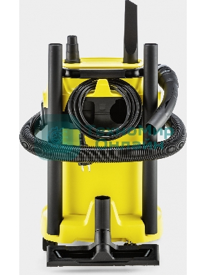 Строительный пылесос Karcher WD 3 P V-17/4/20 желтый, 1000 Вт, уборка сухая/сбор воды, пылесборник мешок/контейнер, 17 л