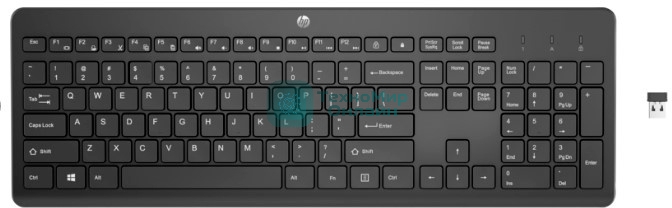 Клавиатура HP 230 беспроводная, радиоканал, чёрный