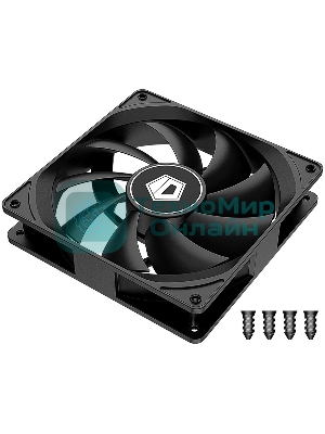 Вентилятор для корпуса ID-Cooling FL-12025K черный 120мм 1250rpm 21db 3-pin