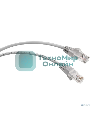 Шнур комм. Cabeus, cat.6a, неэкр., U/UTP, RJ45/RJ45, LSZH, AWG24, 5м, серый