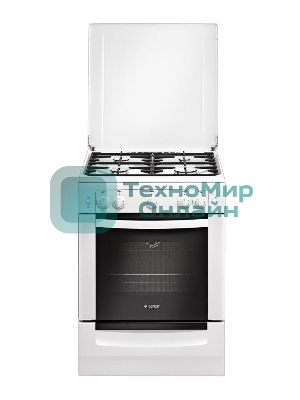 Плита газовая Gefest ПГ 6100-01 белый, конфорок 4 шт, духовка 52 л, 60 см x 85 см x 60 см