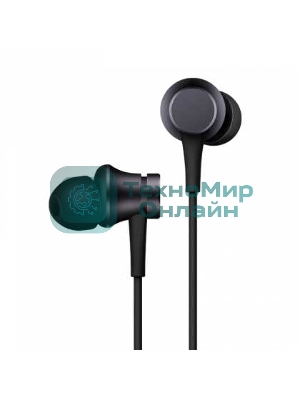 Проводные наушники Xiaomi Mi In-Ear Headphones Basic черный, внутриканальные, Jack 3.5 мм
