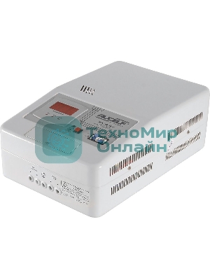 Стабилизатор RUCELF SRW-10000-Dоднофазный, цифровой 220В 10000ВА вх.:140-260Внастенный