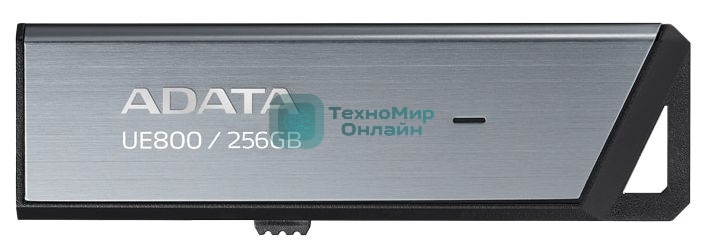 Флешка USB ADATA UE800 (AELI-UE800-256G-CSG), 256Gb, Type-C USB 3.2, R/W 1000/950, серебристый