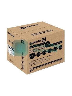 Стабилизатор напряжения ExeGate Expert AS-15000 (15000ВА, вход 140-260В, цветной дисплей, выход 220В±8%, КПД 98%, 5 уровней защиты, задержка, усиленный метал. корпус, клем.колодка, RTL)