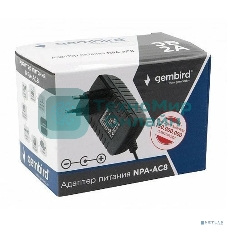 Адаптер питания Gembird NPA-AC8, 9В/2А, 1 штекер 5,5х2,5мм