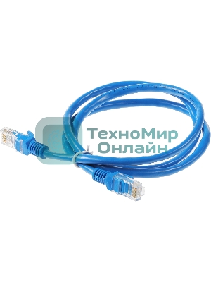 Патч-корд UTP Cablexpert cat.6, 1м, литой, многожильный, синий