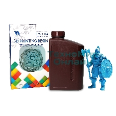 Фотополимерная смола NVPrint Plant Based Resin Clear Blue для 3D печати 1 кг (бут)