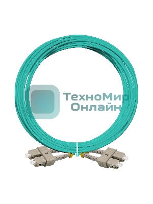 Патч-корд волоконно-оптический ExeGate FC-D-503-SC-SC-5M-LSZH (Шнур ВО MM 50/125 (OM3), SC/UPC-SC/UPC, Duplex, LSZH, 5м)