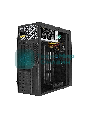 Компьютерный корпус Miditower ExeGate XP-333U-UNS350 (ATX, БП UNS350 с вент. 12см, 1хUSB/2хUSB 3.0, аудио, черный)