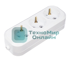 Колодка Rexant 3 гнезда с заземлением 11-8704