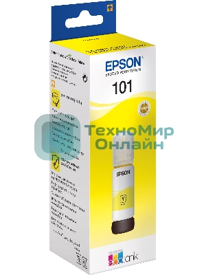 Чернила Epson L101 C13T03V44A желтый (70 мл) для Epson L4150/L4160/L6160/L6170/L6190