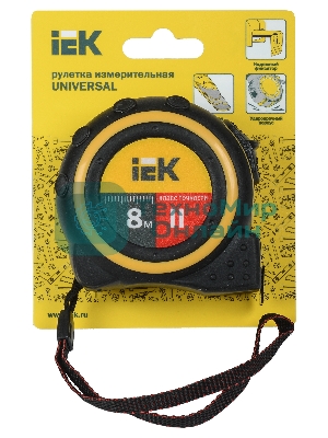Рулетка измерительная Universal 8м IEK TIR10-1-008