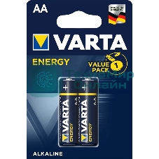 Батарейка Varta ENERGY LR6 AA BL2 Alkaline 1.5V (4106) (2/40/200) (2 шт.)