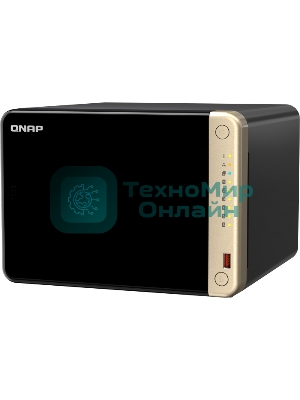 Сетевое хранилище NAS Qnap Original TS-664-8G 6-bay настольный Celeron N5095