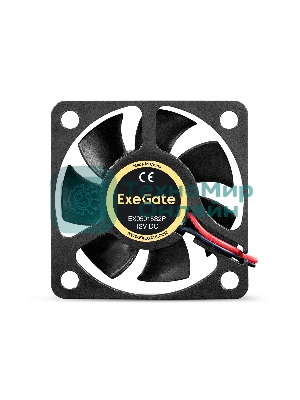 Вентилятор для корпуса ExeGate EX05015S2P черный, 50 мм, 5500 об/мин, 30 дБ, 2 pin