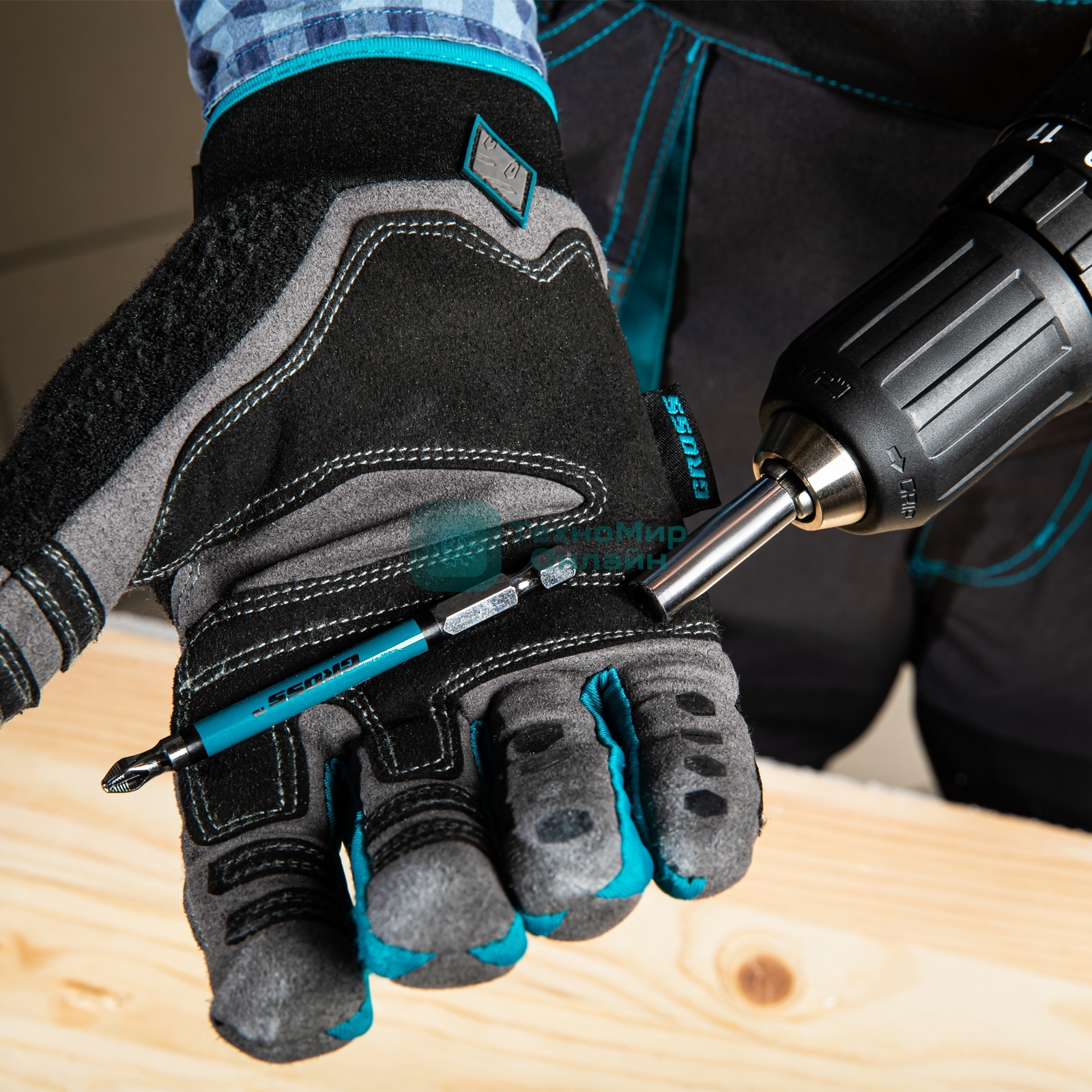 Набор бит Gross PZ2 х90, сталь S2, 10 шт.