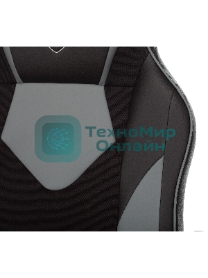 Кресло Бюрократ Zombie GAME 17 черный/серый, экокожа, 120 кг, механизм качания