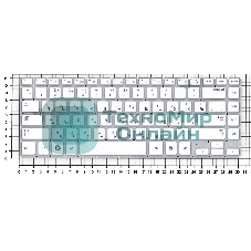 Клавиатура для ноутбука Samsung Q470, белый