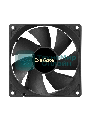 Вентилятор для корпуса ExeGate EX09225B3P-24 черный, 92 мм, 2750 об/мин, 35 дБ, 3 pin