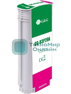 Картридж струйный G&G GG-B3P20A №727 пурпурный (130 мл) для HP DJ T920/T1500/T2530