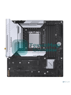 Материнская плата Maxsun Terminator B760M D5 WIFI, LGA 1700, Intel B760, 4xDDR5, 4xSATA, 3xM.2, 1xPCIe 5.0 x16, 1xPCIe x4, 1xPCIe x1, 1xHDMI, 1xDP, 1x 2.5Gb LAN, 6xUSB 2.0, 2xUSB 3.2 Gen 2, 3x3.5 мм, 5.1, mATX