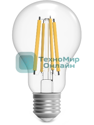 Лампа светодиодная филаментная Gauss Filament 18Вт цок.:E27 груша св.свеч.бел.нейт. (упак.:10шт)