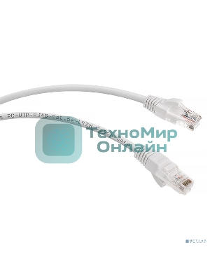 Шнур комм. Cabeus, Cat.5e, неэкр., U/UTP, RJ45/RJ45, LSZH, AWG24, 5м, белый