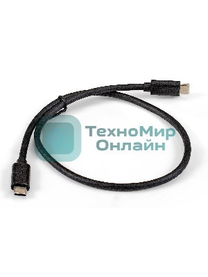 Кабель для зарядки ExeGate EX-CCP-USB3.1-CMCM2-0.5 (USB Type Cm/Cm, Gen.2, 10Gbit/s, 5A, 100W, 0,5м)
