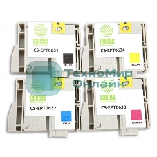 Картридж струйный Cactus CS-EPT0635 многоцветный (40 мл) для Epson Stylus C67/C87/CX3700/CX4100/CX4700