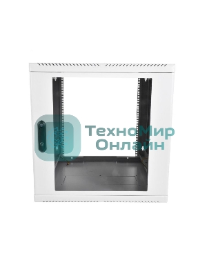 Шкаф телекоммуникационный настенный разборный 9U (600 × 520), съемные стенки, дверь стекло