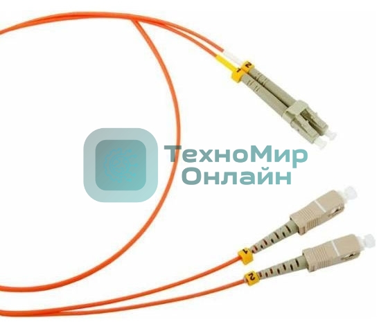 Патч-корд Lanmaster TWT (TWT-2LC-2SC/SU-2.0) дуплекс. одномодовый. 2м