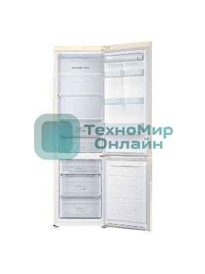 Холодильник Samsung RB37A5200EL/WT бежевый двухкамерный 269/98л морозилка снизу, No Frost