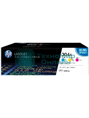 Картридж лазерный комплект HP CF372AM голубой/пурпурный/желтый для Color Laser Jet CP2025, CM2320mfp (3 х 2800)