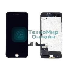 Дисплей для iPhone 7 в сборе с тачскрином (Incell XM) черный в сборе с рамкой