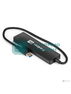 USB-концентратор 4-в-1 ExeGate DUB-4P/3 (кабель-адаптер USB3.0 --> 4xUSB3.0, Plug&Play, черный)