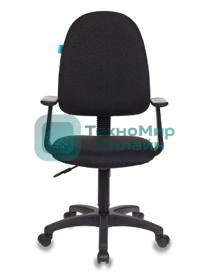 Кресло Бюрократ CH-1300/T-15-21 черный, экокожа, 120 кг, механизм качания