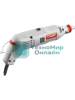 Прямошлифовальная машина (гравер) Зубр Гравер ЗГ-130ЭК H172 электрический с набором мини-насадок в кейсе, 172 предмета