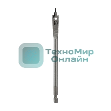 Сверло перовое по дереву Kranz 10 мм, шестигранный хвостовик