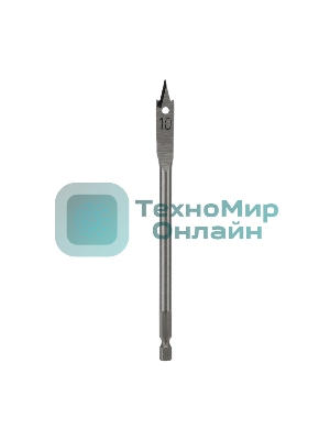 Сверло перовое по дереву Kranz 10 мм, шестигранный хвостовик