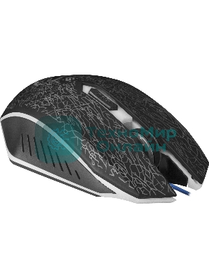 Мышь проводная Defender Shock GM-110L черный, 3200 dpi, USB, кнопки - 6