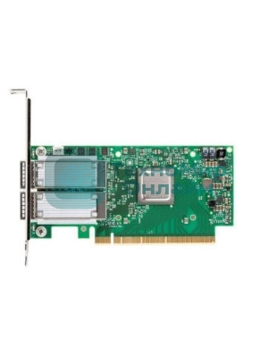 Плата сетевого контроллера MELLANOX ConnectX-5 VPI adapter card, EDR IB (100Gb/s) and 100GbE, dual-port QSFP28, PCIe3.0 x16, tall bracket, ROHS R6