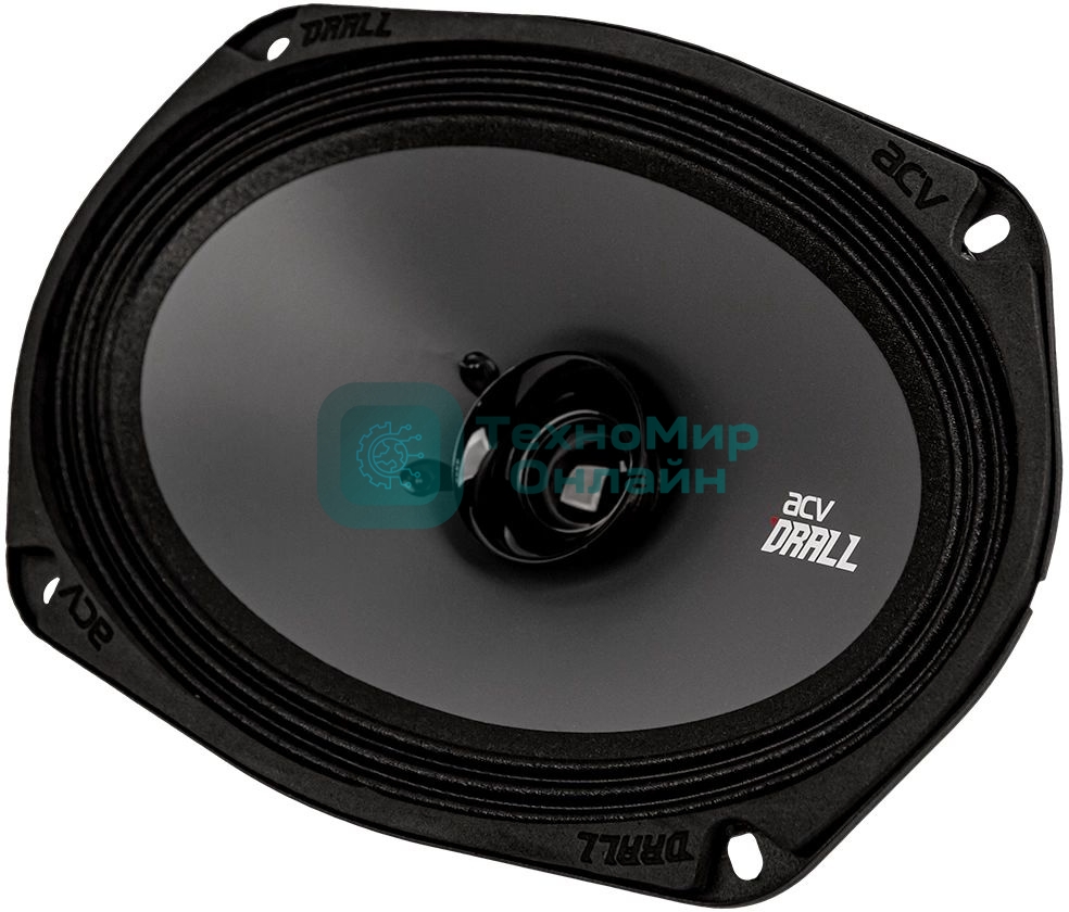 Колонки автомобильные ACV Drall DR69 (без решетки) 270Вт 96дБ 3Ом 16x23см (6x9дюйм) (ком.:2кол.) широкополосные однополосные