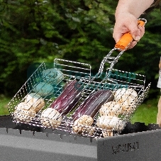 Решетка-гриль Camping Palisad 260х320х65 мм, объемная, хромир.