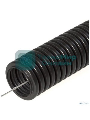 Труба гофрированная ПНД безгалогенная (HF) черная с/з д16 (100м/5500м уп/пал) PR.021651 Строитель