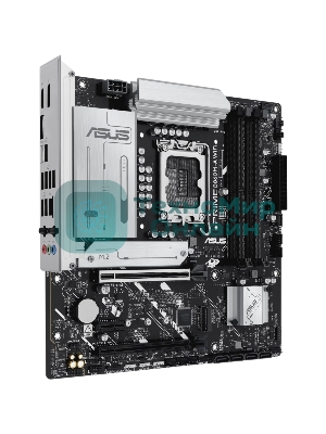 Материнская плата ASUS PRIME B860M-A WIFI, LGA 1851, Intel B860, 4xDDR5, 4xSATA, 2xM.2, 1xPCIe 5.0 x16, 1xPCIe 4.0 x16, 1xPCIe 4.0 x1, 2xDP, 1xHDMI, 1x 2.5Gb LAN, 1xUSB-C 20Gbps, 1xUSB-A 10Gbps, 2xUSB-A 5Gbps, 4xUSB-A 2.0, 3x3.5 мм, 7.1, micro-ATX.