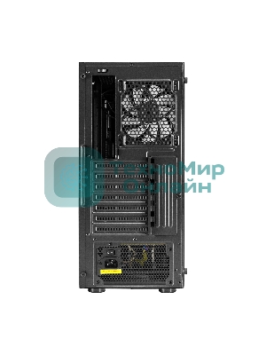 Компьютерный корпус Miditower ExeGate EVO-9211-800NPX (ATX, БП 800NPX с вент. 12см, с окном, 2хUSB+1хUSB3.0, HD аудио, черный, 1 вент. с RGb подсветкой)